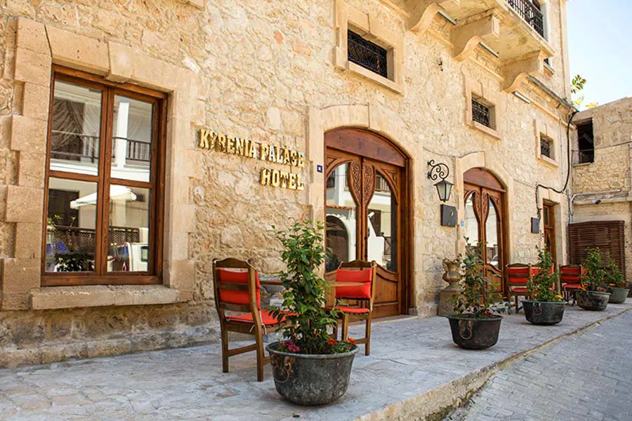 Luxury private taxi transfer to the elegant Kyrenia Palace Boutique Hotel in North Cyprus