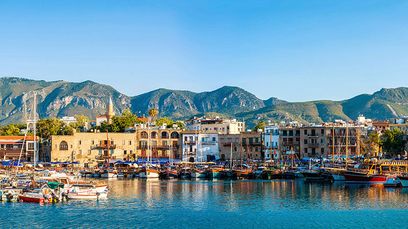 Kyrenia historic harbour and resort area